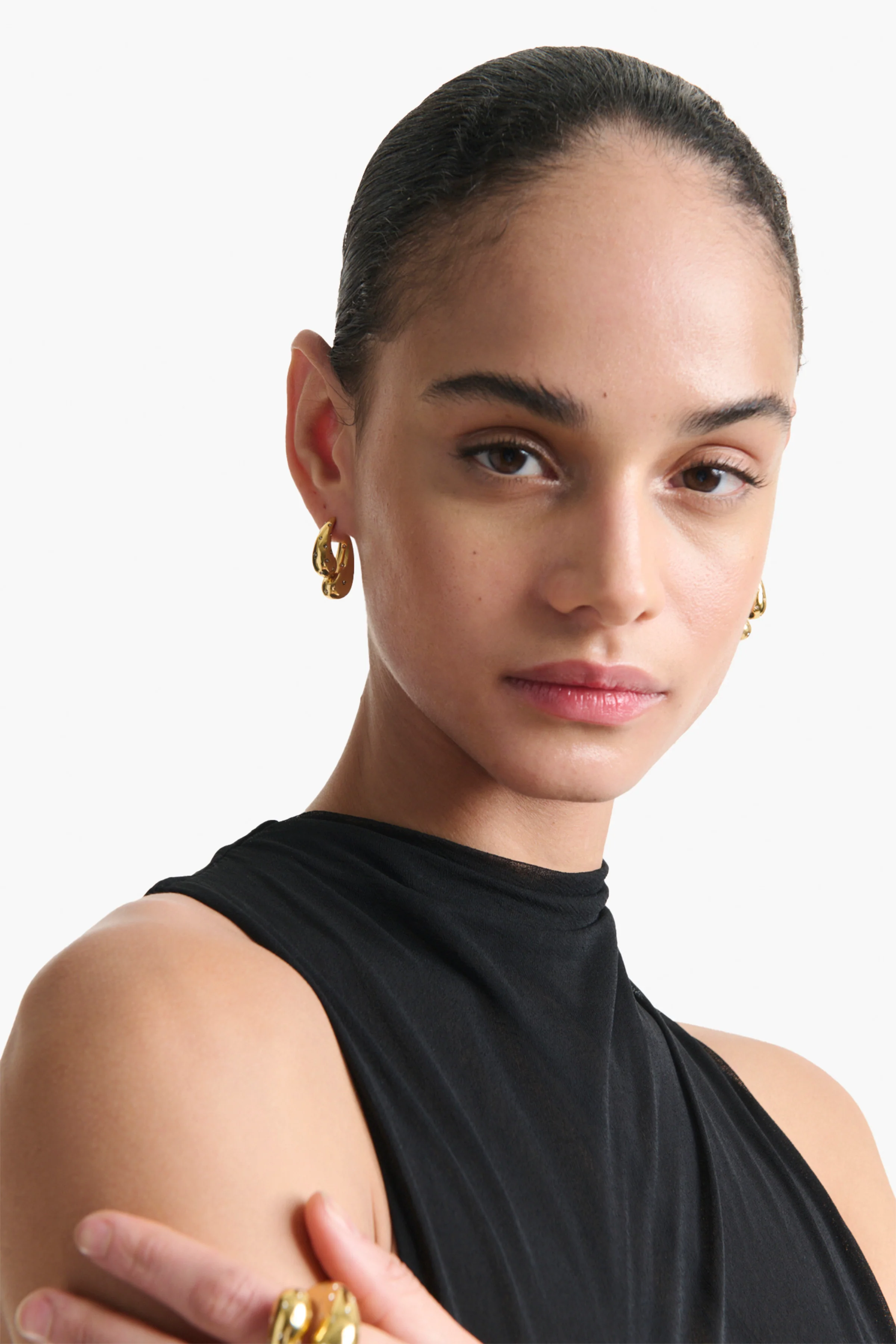 Front Back Dangle Drop Earring - Image 2